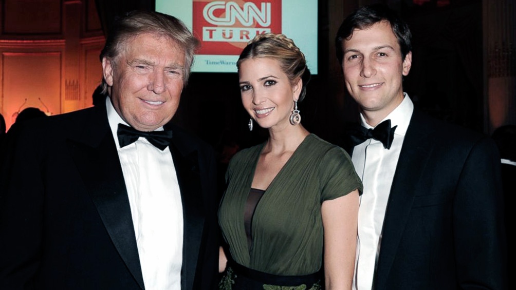 Donald Trump Ivanka Trump y Jared Kushner marido de Ivanka Foto archivo
