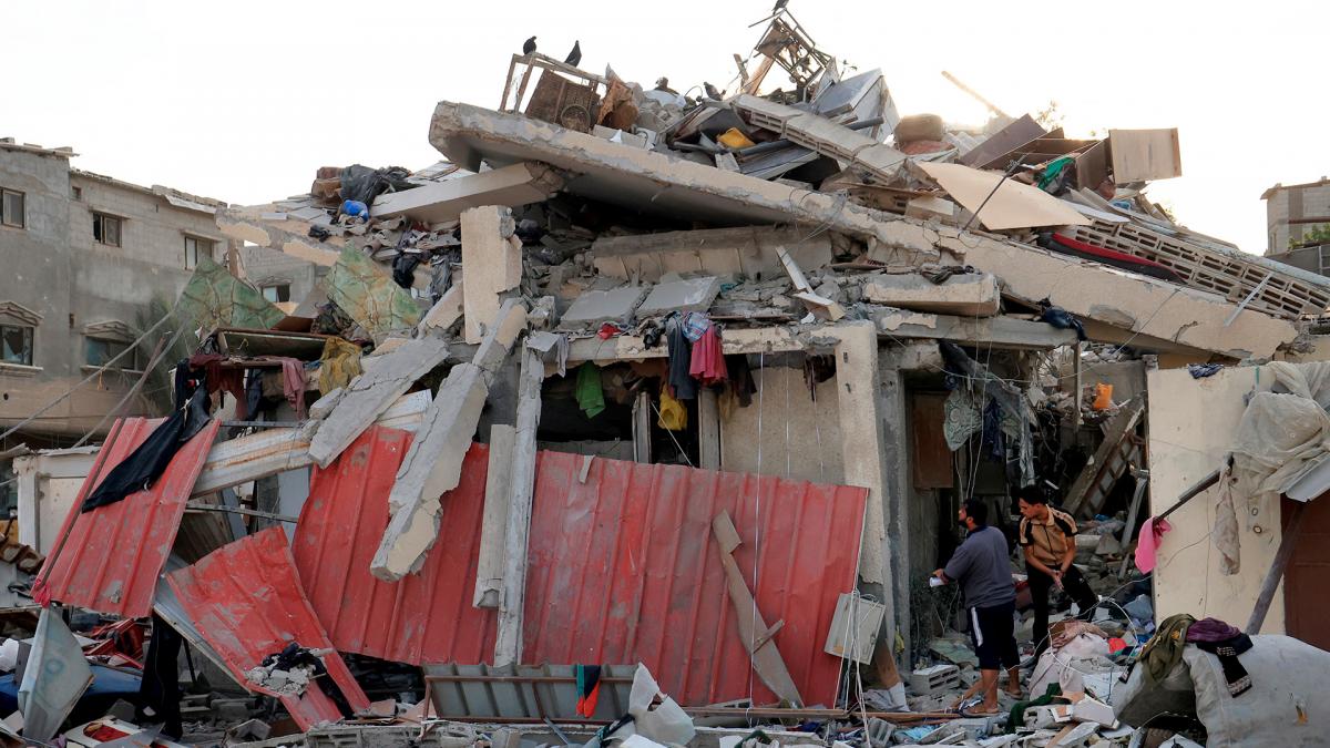 Bombardeos israeles sobre Gaza Foto AFP