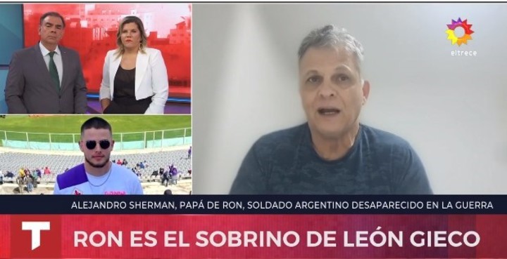Alejandro Sherman, padre de Ron, habló con Telenoche.