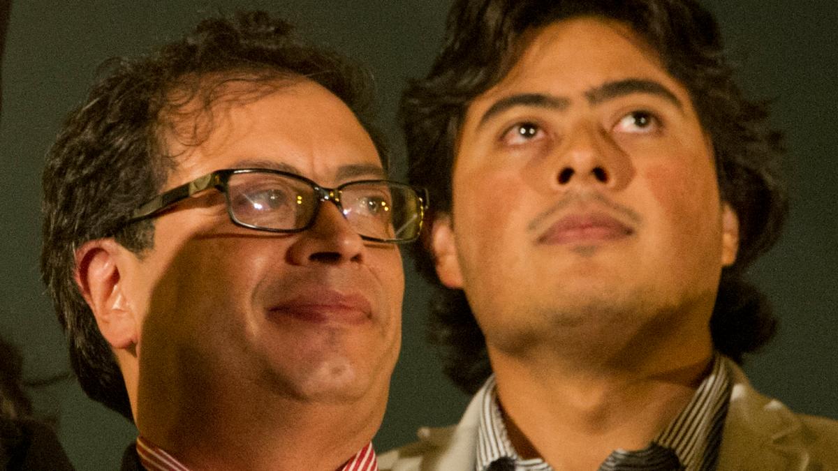 Nicols Petro junto a su padre Foto AFP